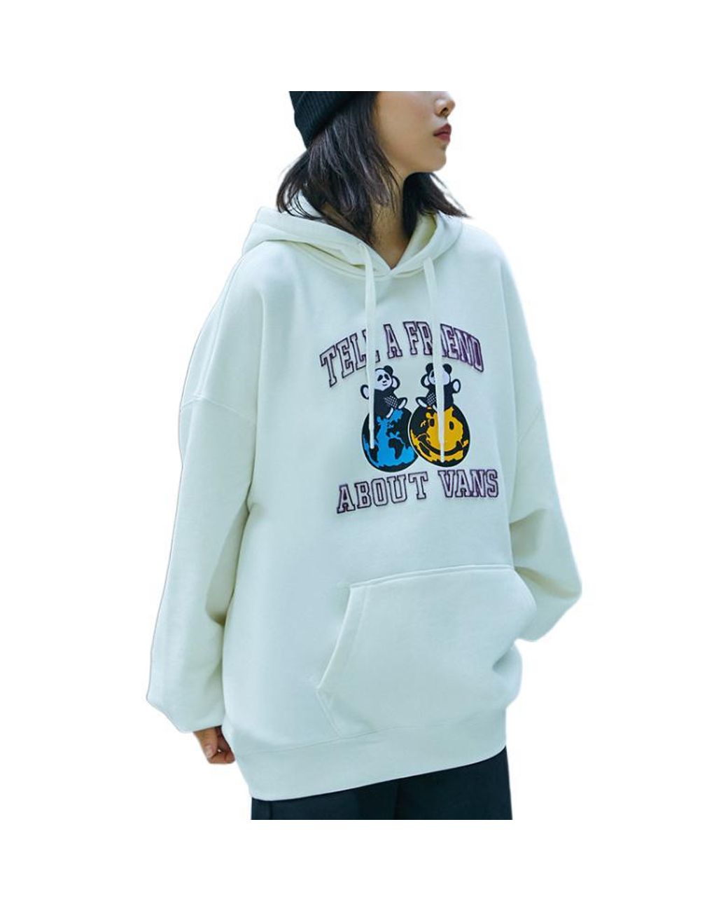 Vans White (Wmns) Panda Os Hoodie