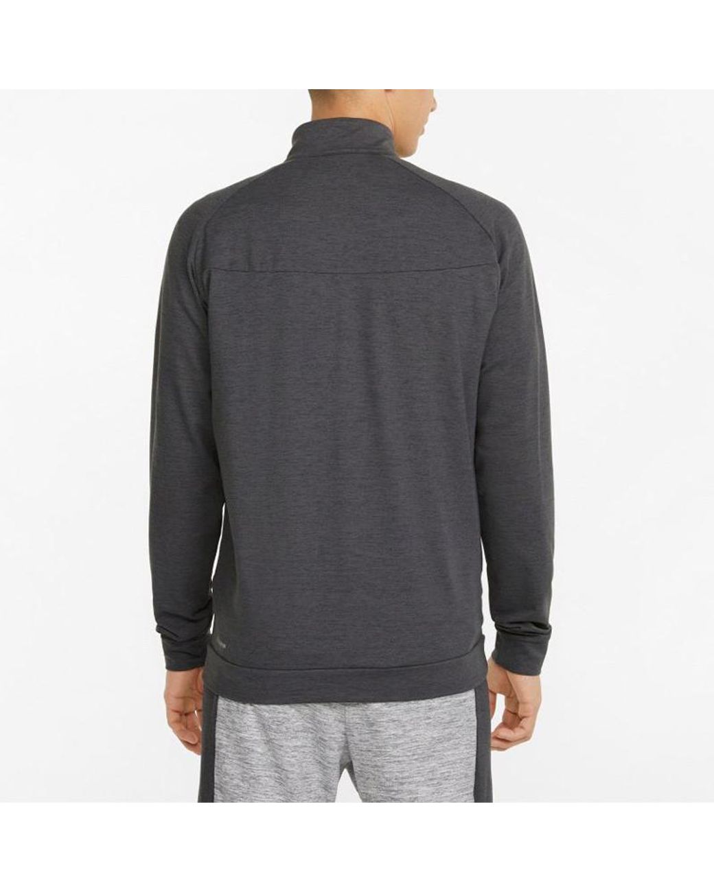 PUMA Gray Cloudspun Full-Zip Training Jacket for men