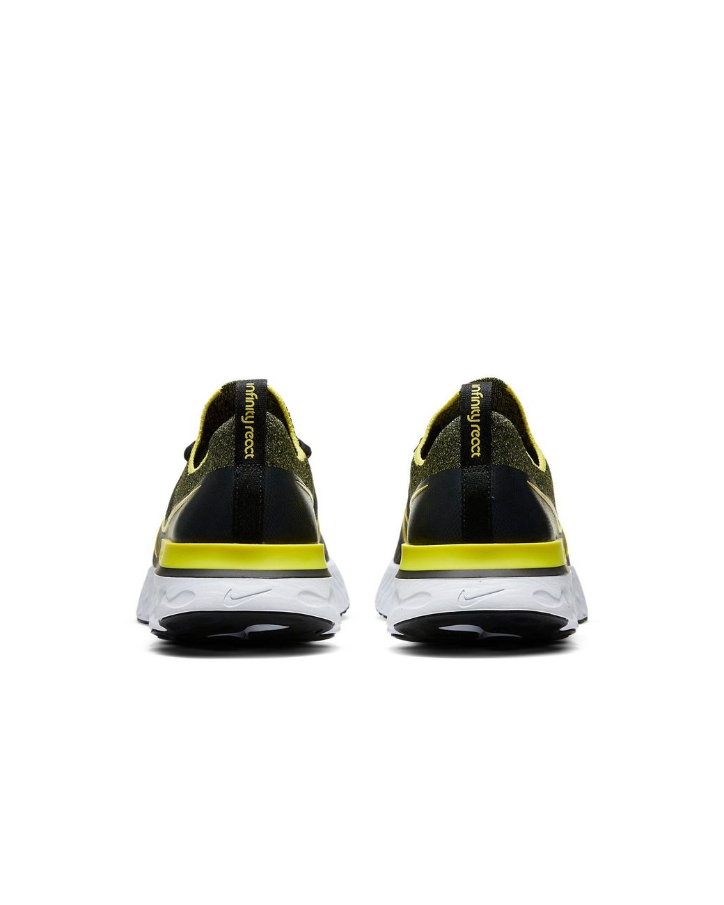 Nike Yellow React Infinity Run Flyknit 'Sonic' for men