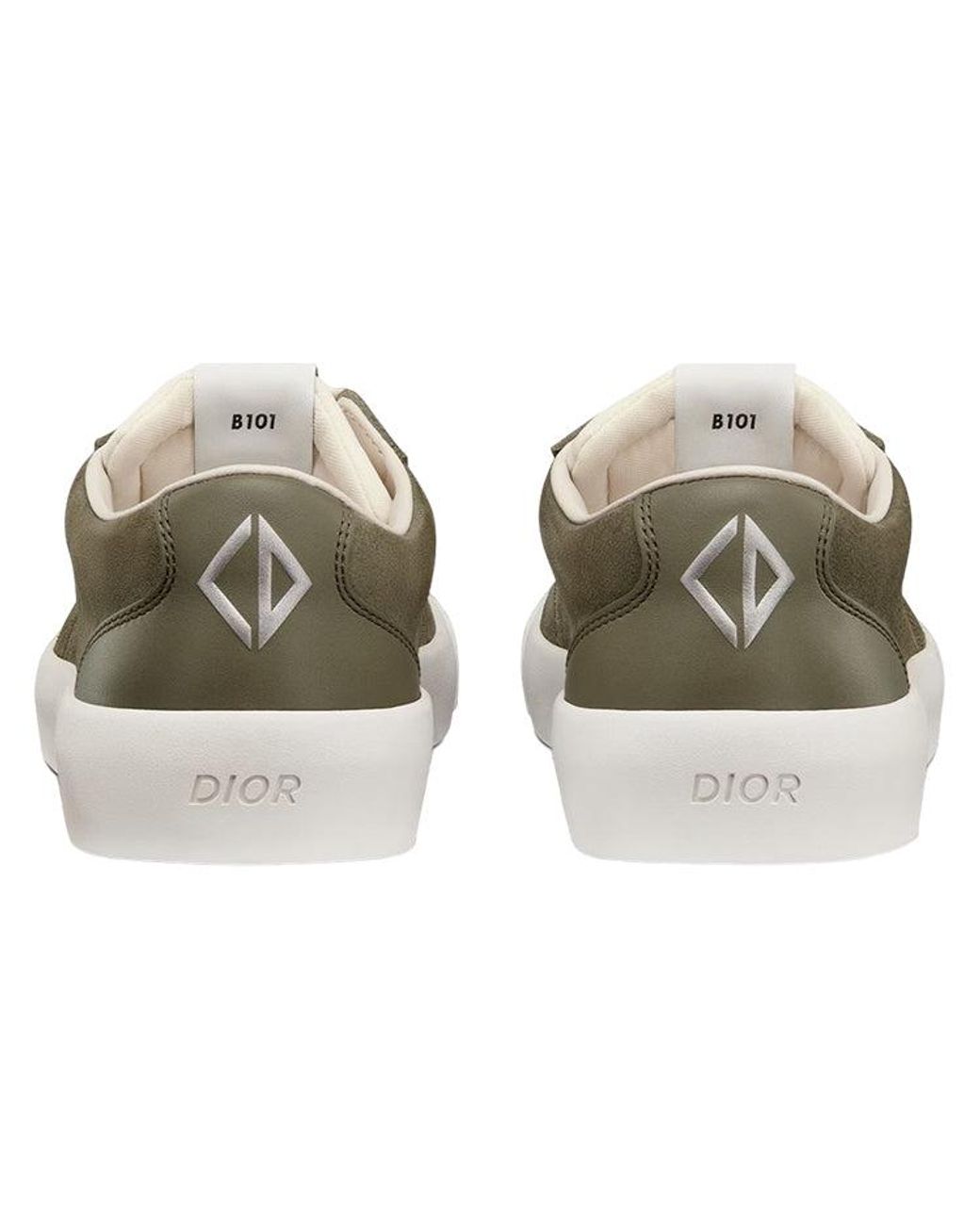 Dior Green B101 Sneaker Khaki Nubuck Calfskin for men