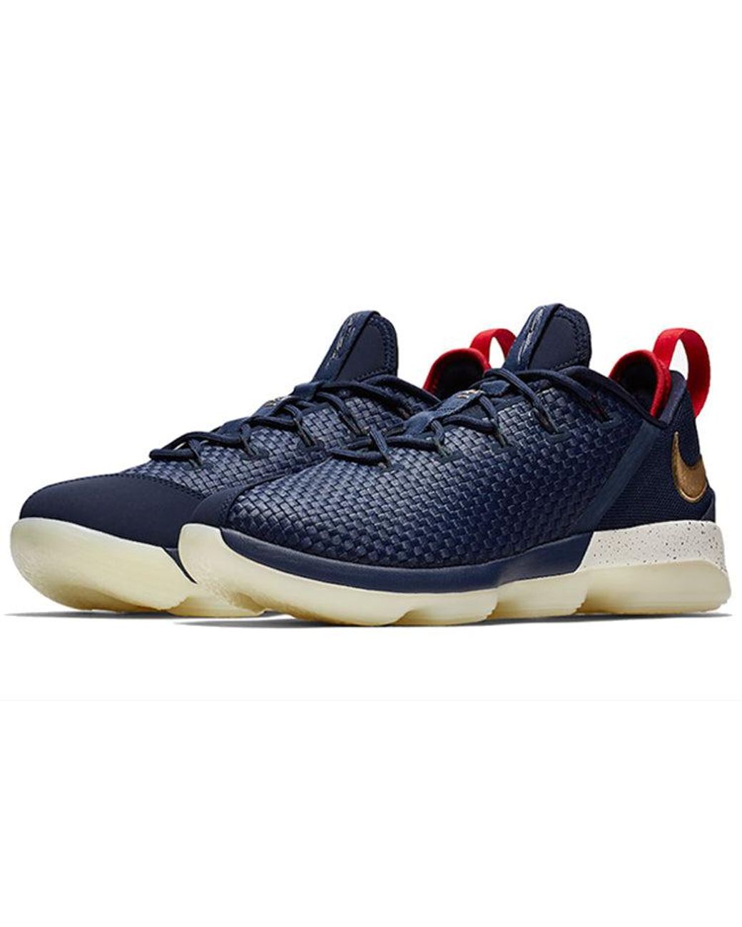 Nike Blue Lebron 14 Low 'Midnight University Metallic' for men