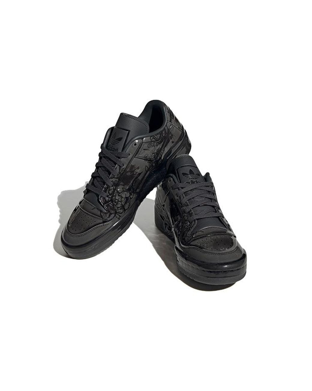 Adidas Black Forum Low 'Chinese Porcelain' for men