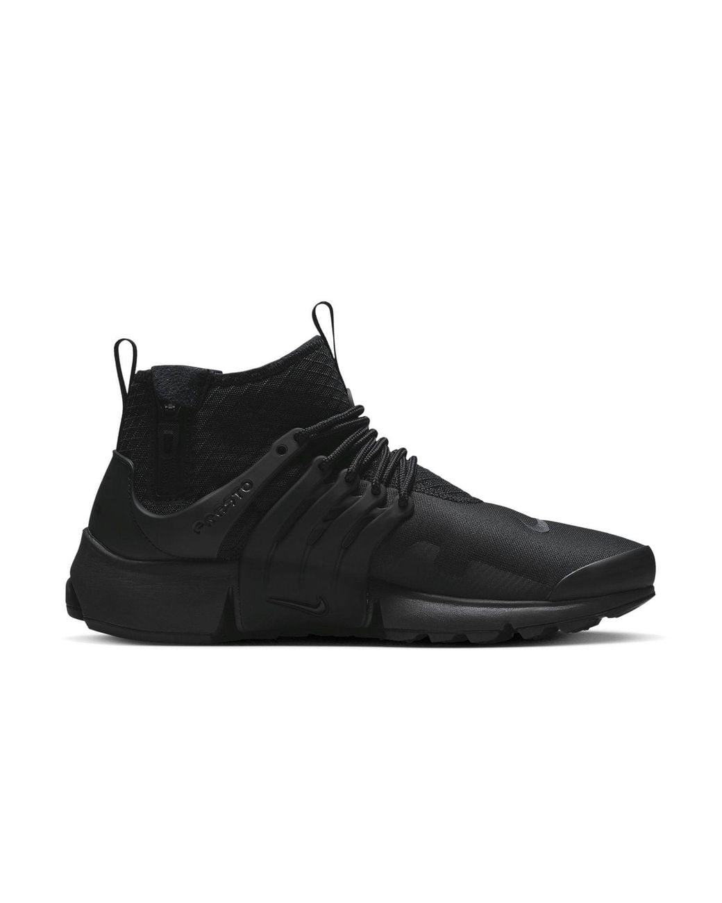 Nike Black Air Presto Mid Utility 'Triple' for men