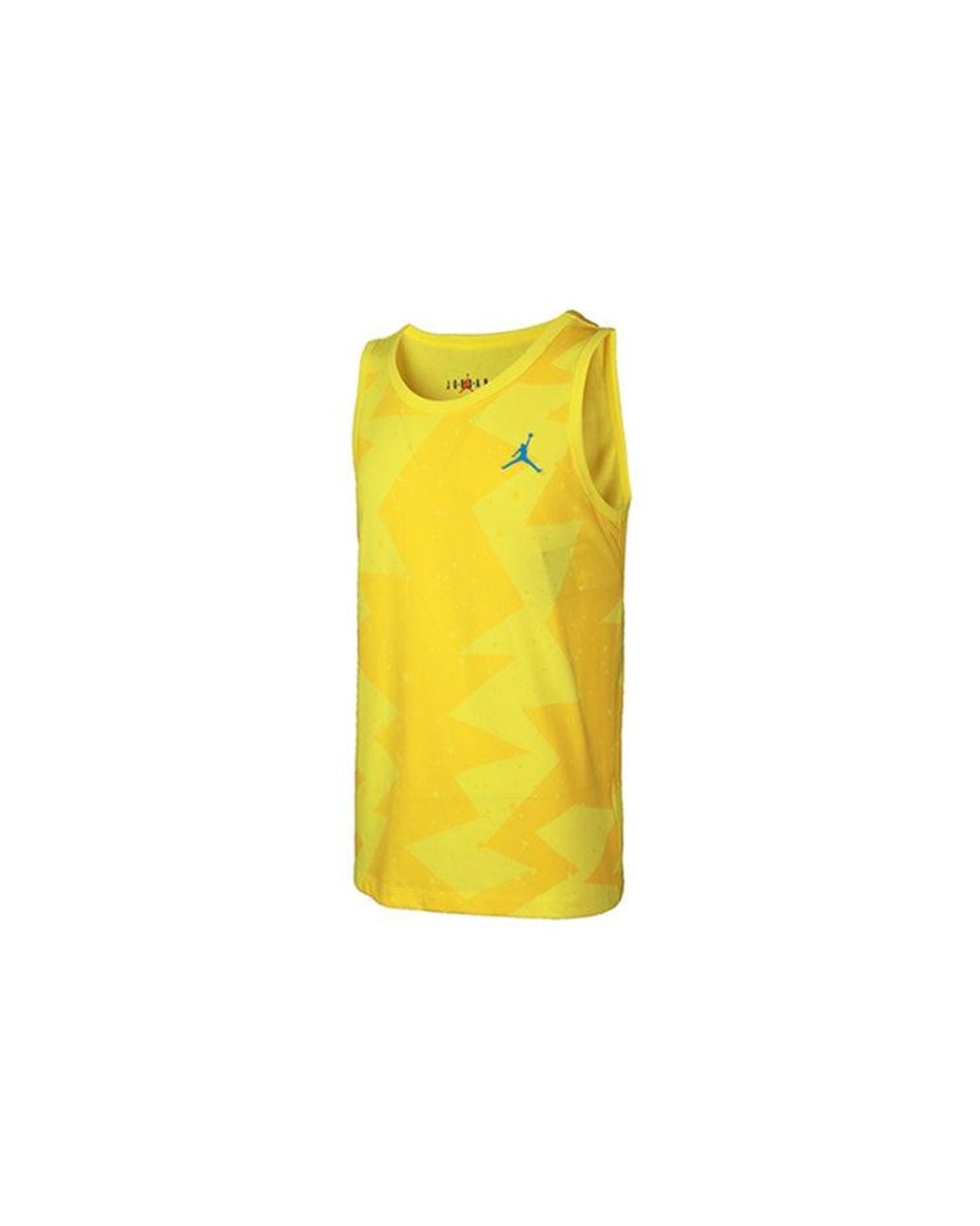 Nike Yellow Printed Poolside Printing Basketball Sports Vest for men