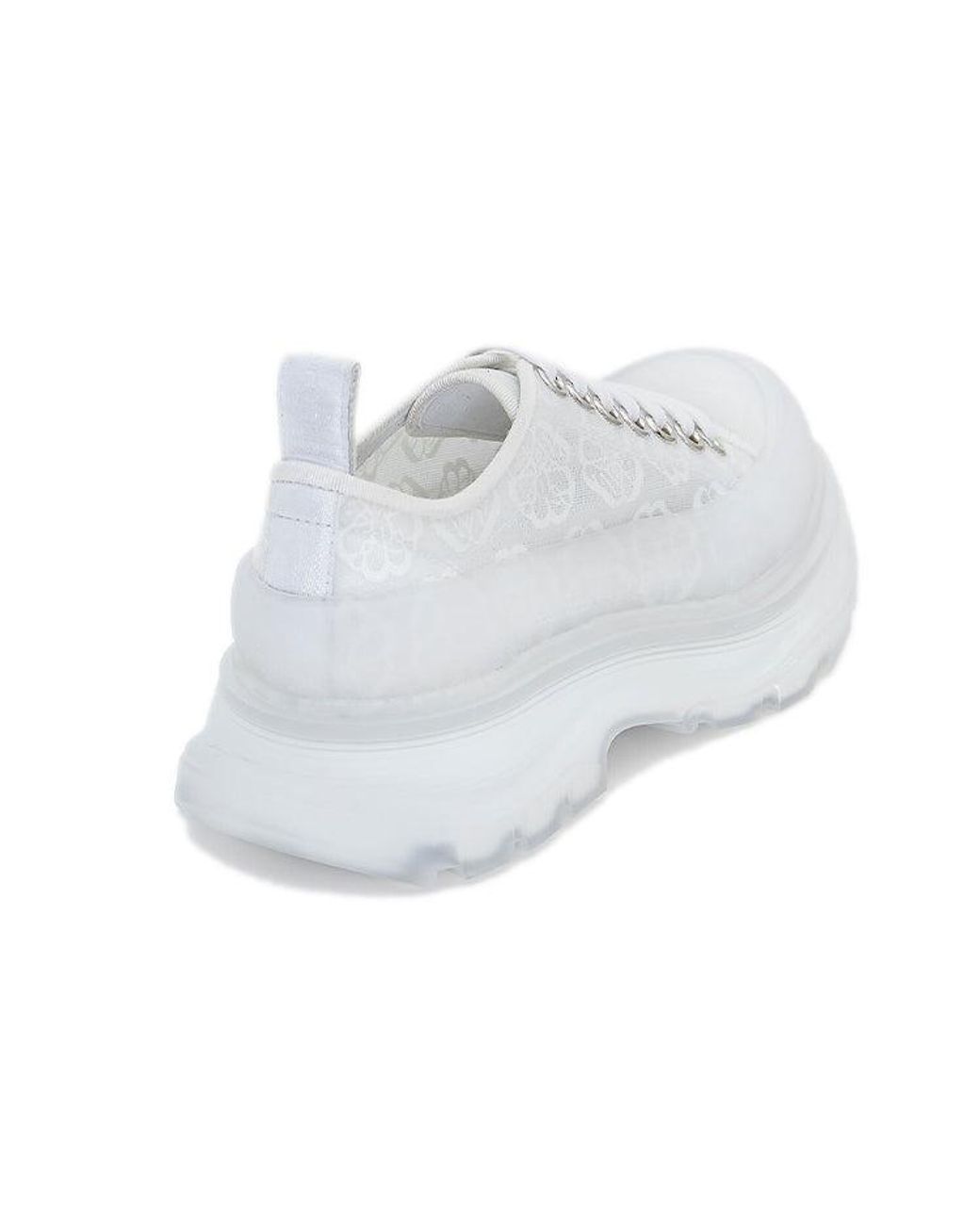 McQueen White (Wmns) Tread Slick Lace Up Transparent'