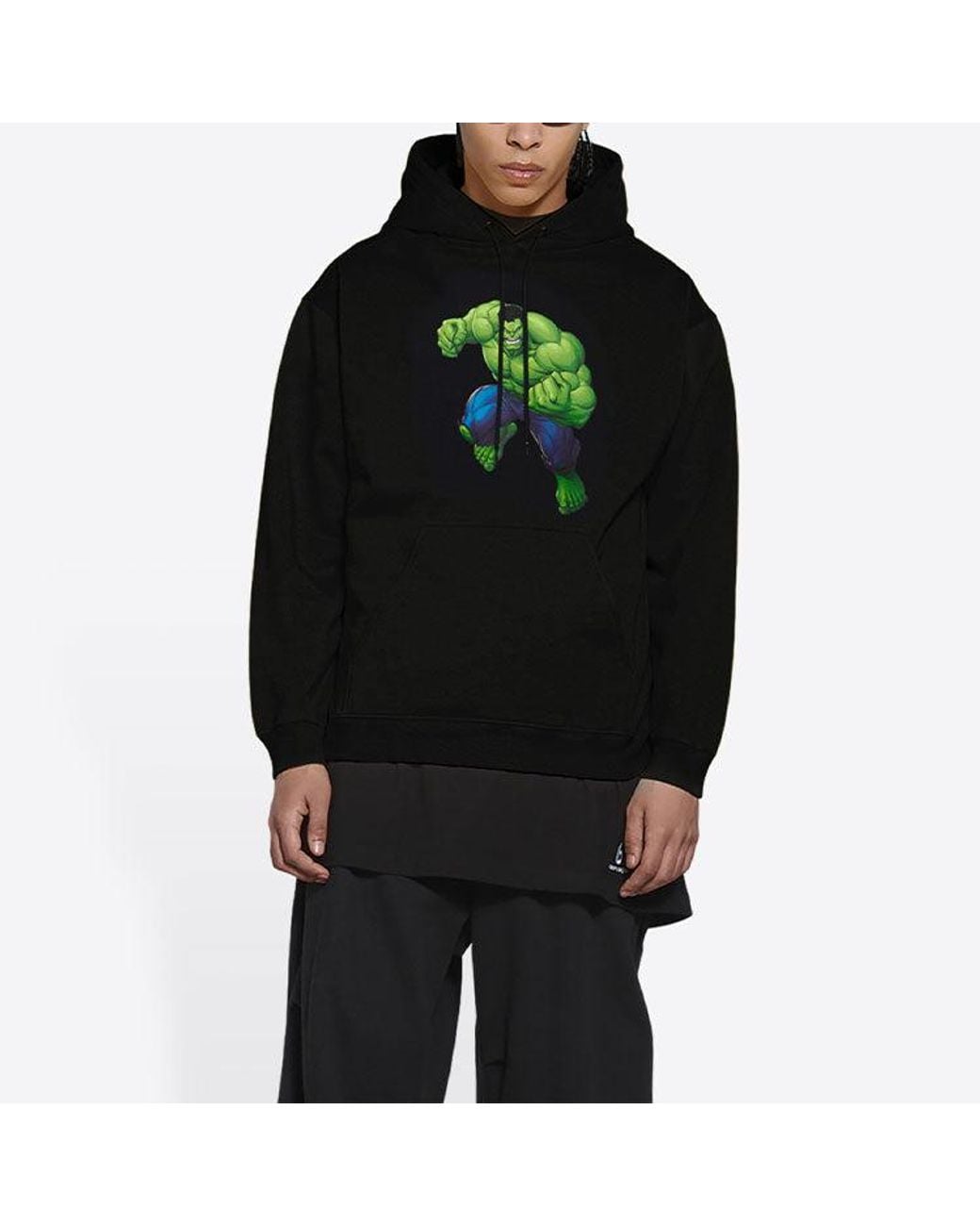 Balenciaga Blue X Marvel Hulk Hoodie Medium Fit for men