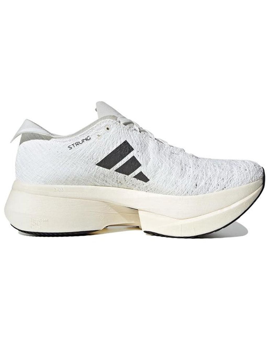 Adidas White Adizero Prime X Strung 'Non Dyed' for men