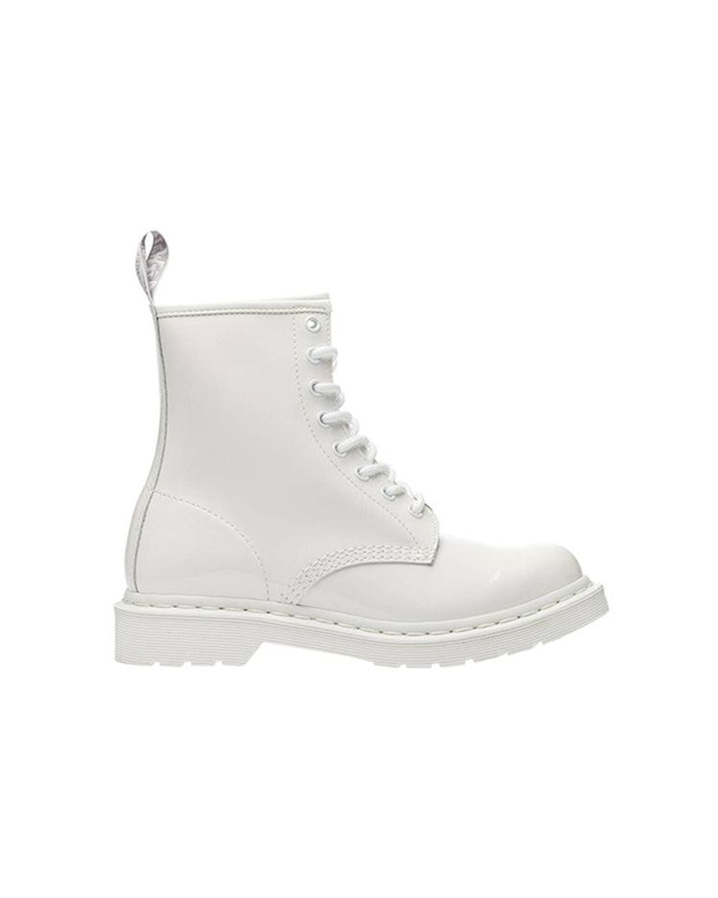Dr. Martens White (Wmns) 1460 Mono Martin Boots