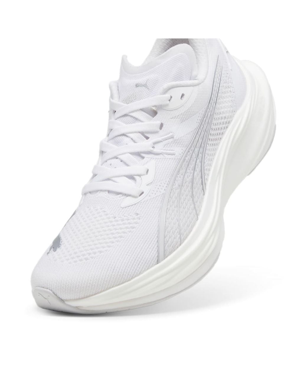 PUMA White Deviate Nitro 3 Feather' for men