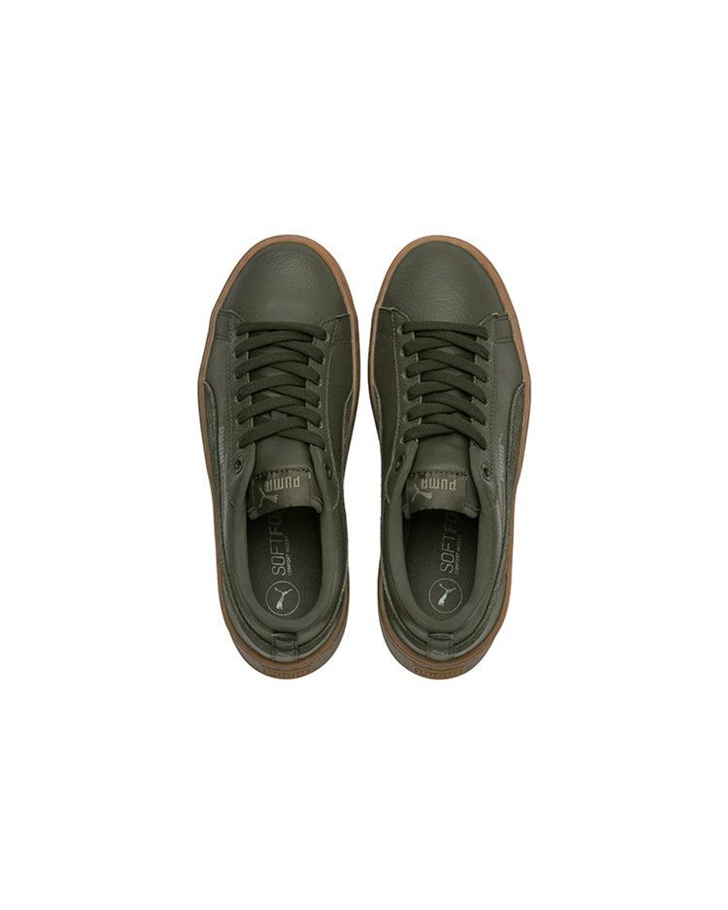 PUMA Brown (Wmns) Smash Platform Softfoam