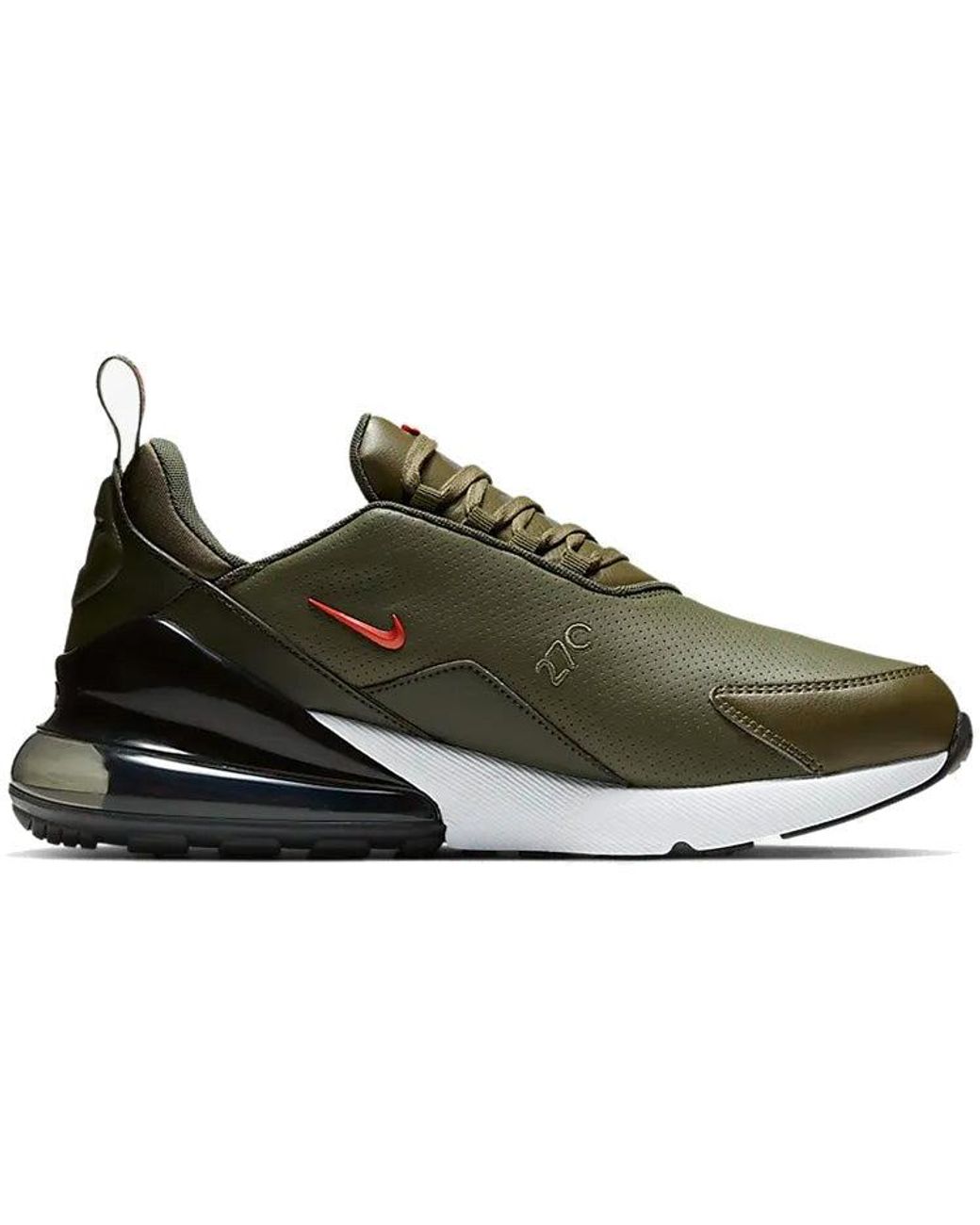 Nike Air Max 270 Premium Leather 'olive' in Brown for Men | Lyst