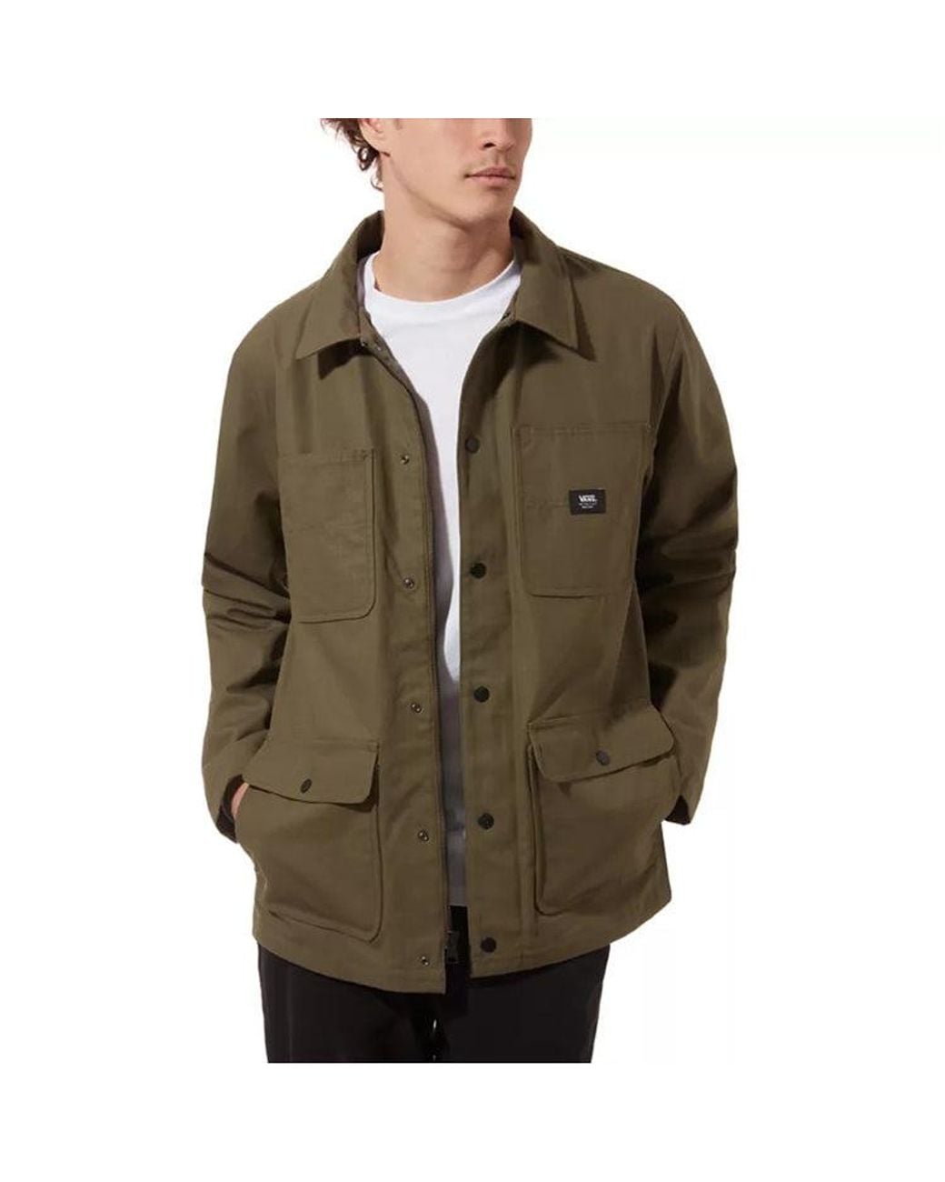 Vans Green Cargo Casual Hooded Jacket for men
