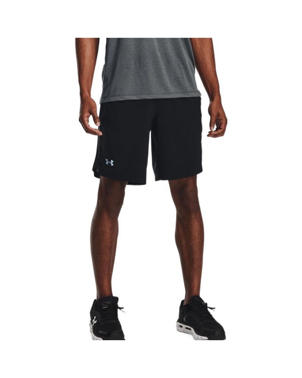 Under Armour Black Launch Run 9" Shorts for men