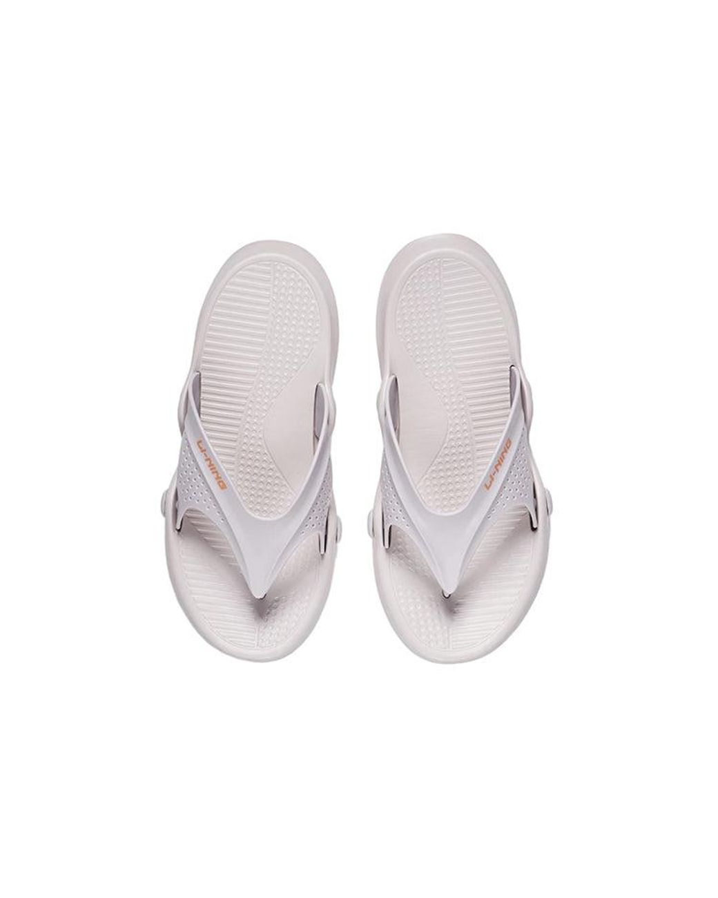 Li-ning White Casual Sports Slippers for men