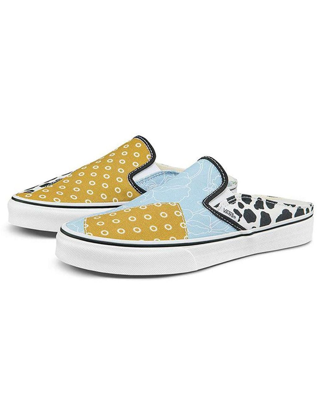 Vans Blue Classic Slip-On Mule 'Pattern Mix Multi' for men