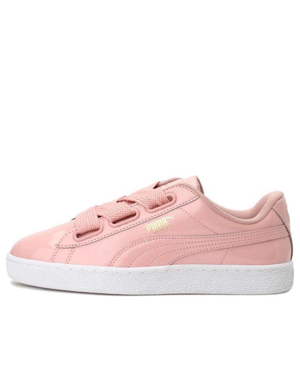 PUMA Pink (Wmns) Basket Heart Patent 'Peach'