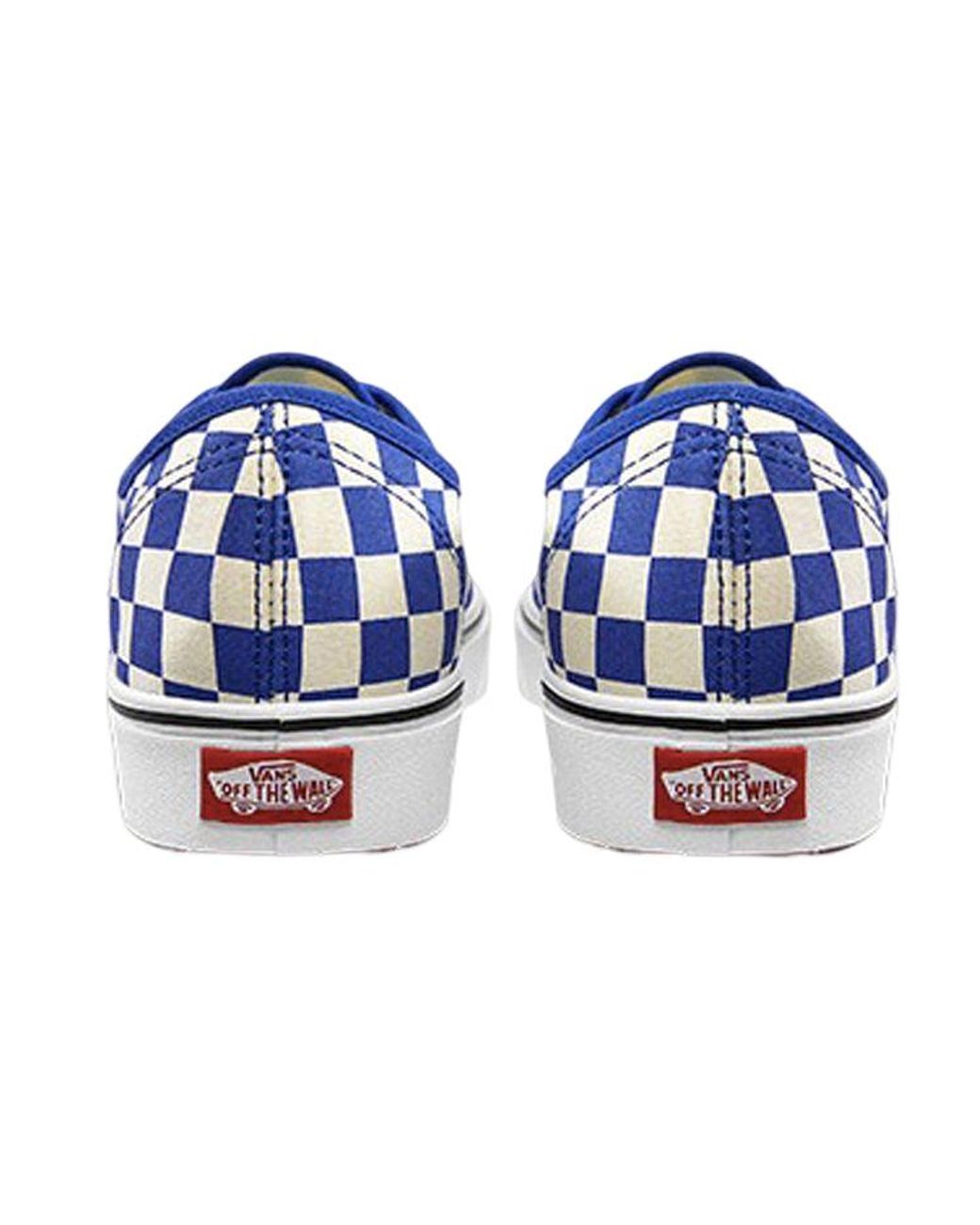 Vans Blue Comfycush Authentic 'Checker' for men