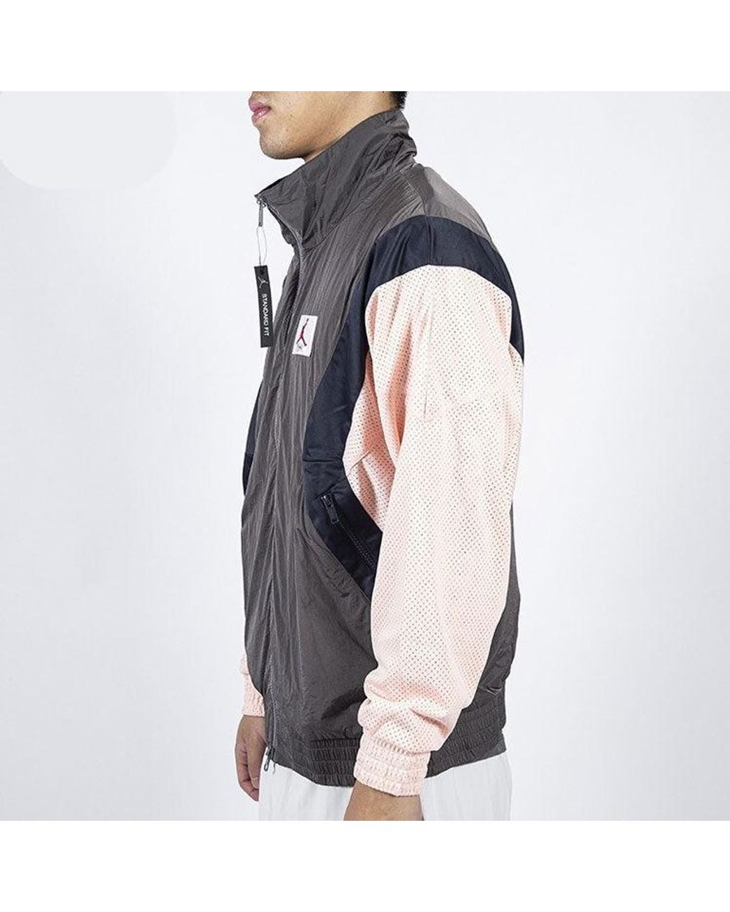 Nike Black Flight Casual Sports Long Sleeve Stand Collar Jacket for men