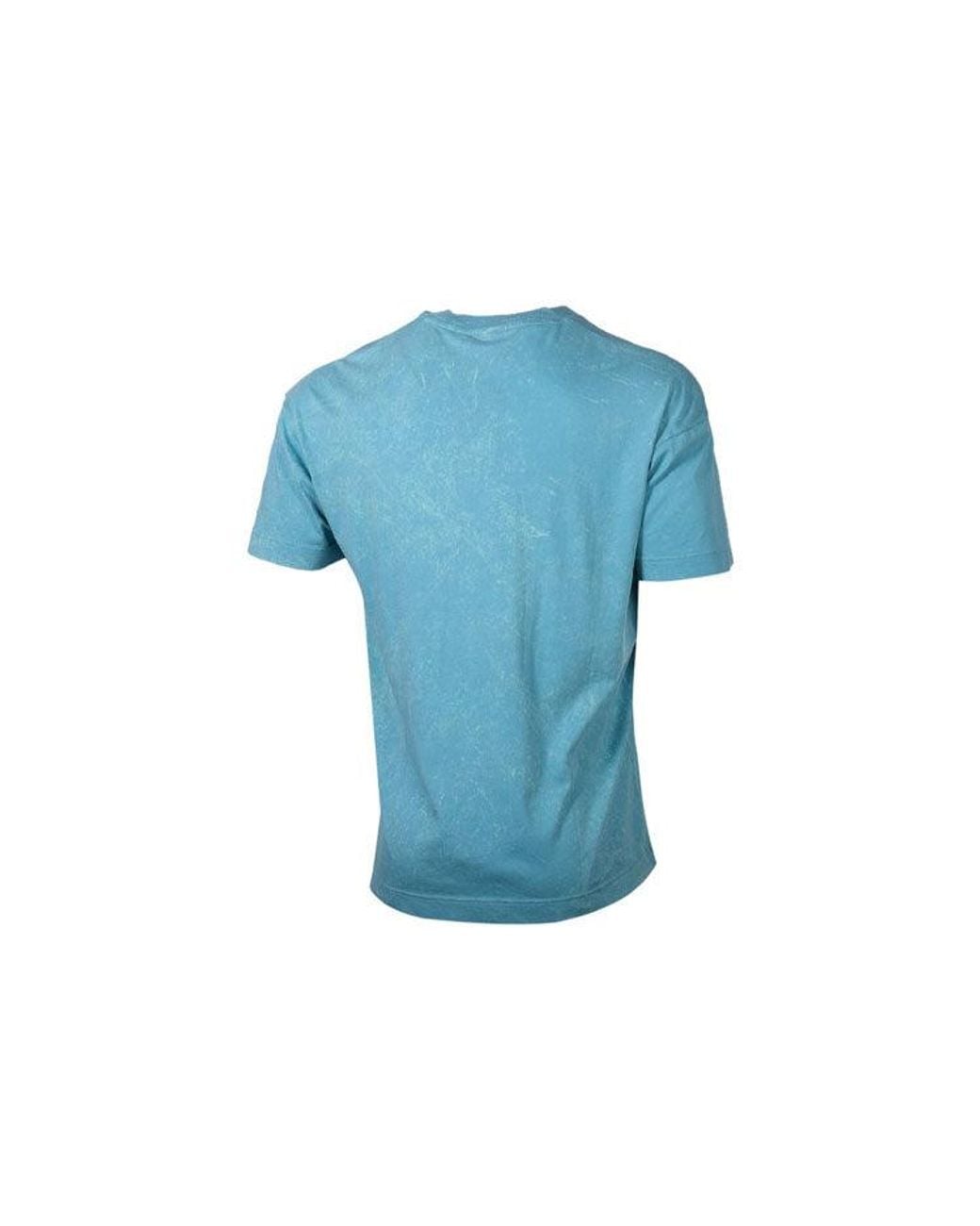 Nike Blue Training Athleisure Casual Sports Breathable Alphabet Round Neck Short Sleeve Lake for men