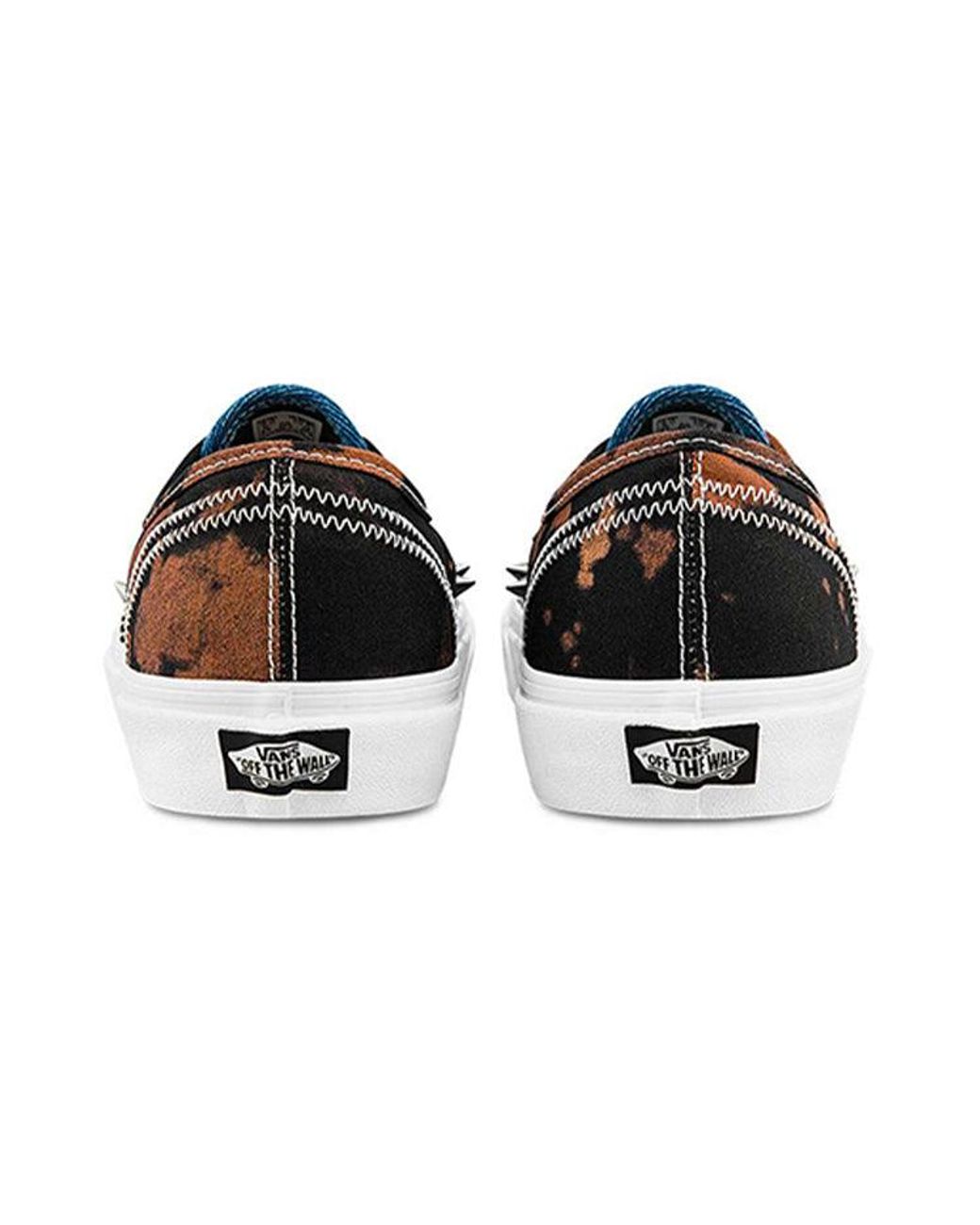 Vans Black Tartan Daze X Authentic 'Multi Acid Dye' for men