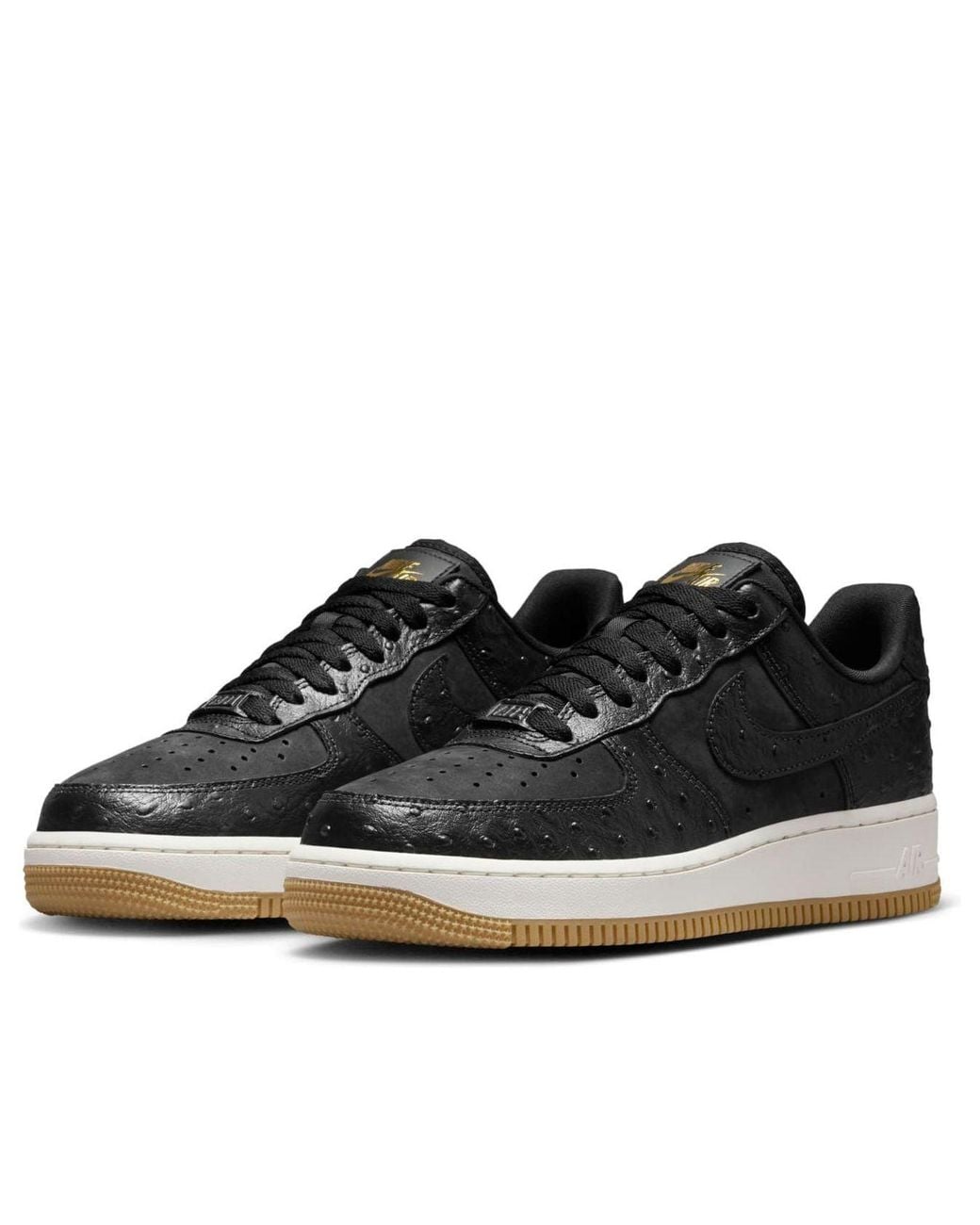 Nike Black (Wmns) Air Force 1 '07 Lx Ostrich'