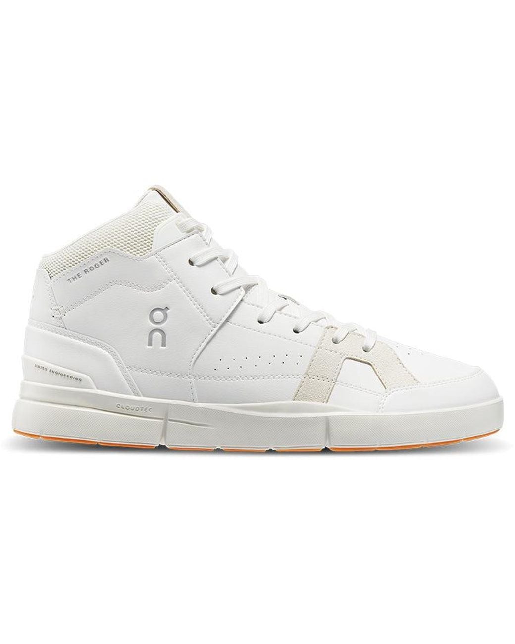 On Shoes White The Roger Clubhouse Mid Sand' for men