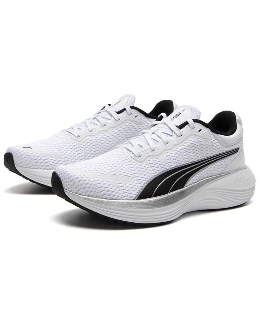PUMA White Scend Pro Running Shoes for men