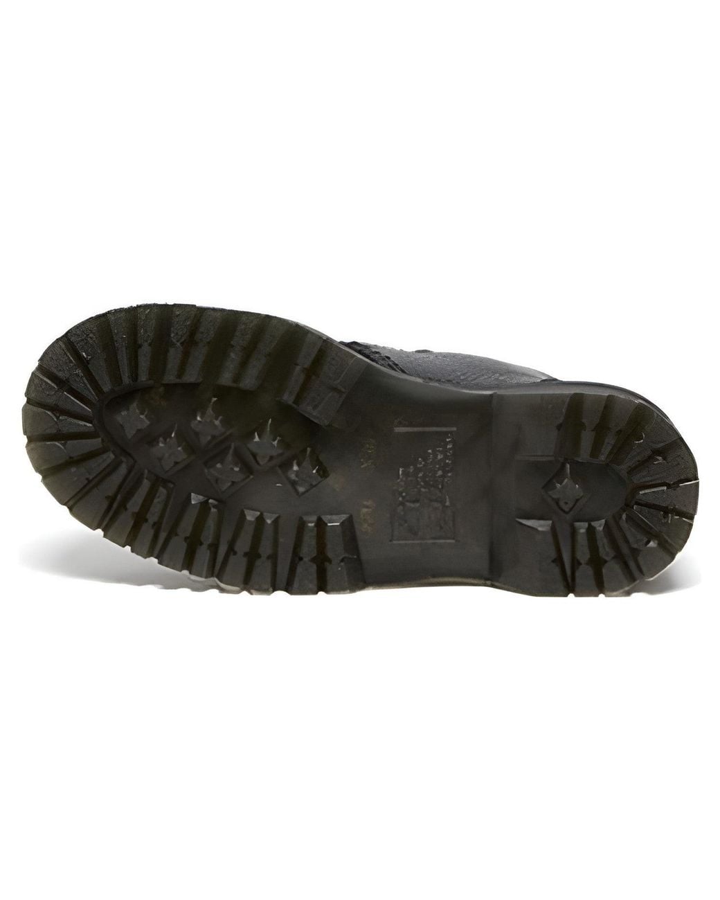 Dr. Martens Black (Wmns) Devon Flower Buckle Leather Platform Boots