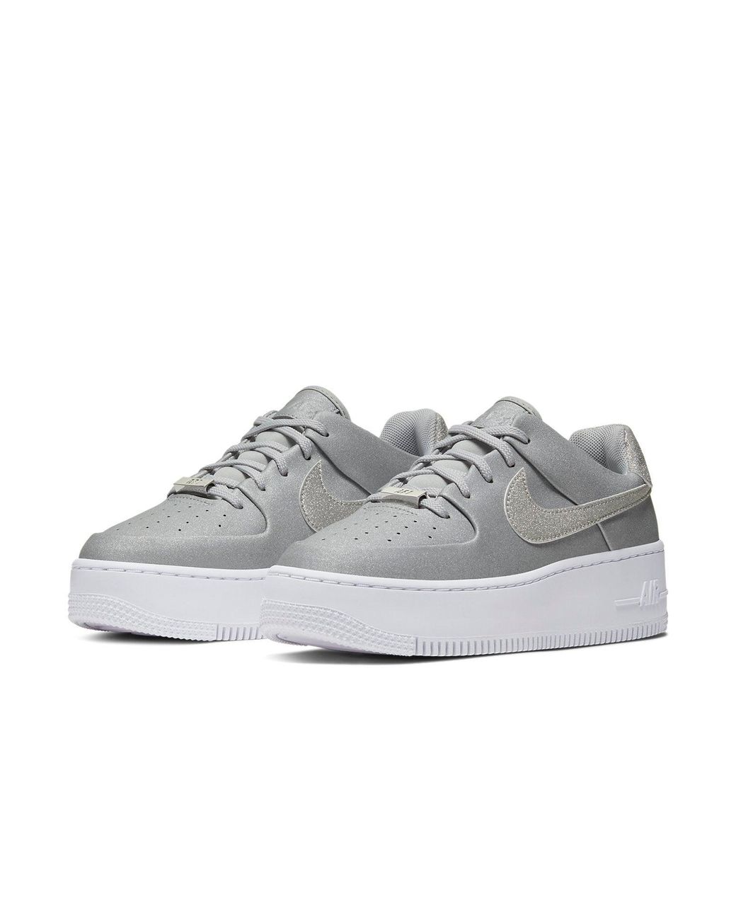 Nike White (Wmns) Air Force 1 Sage Low Lx 'Metallic'