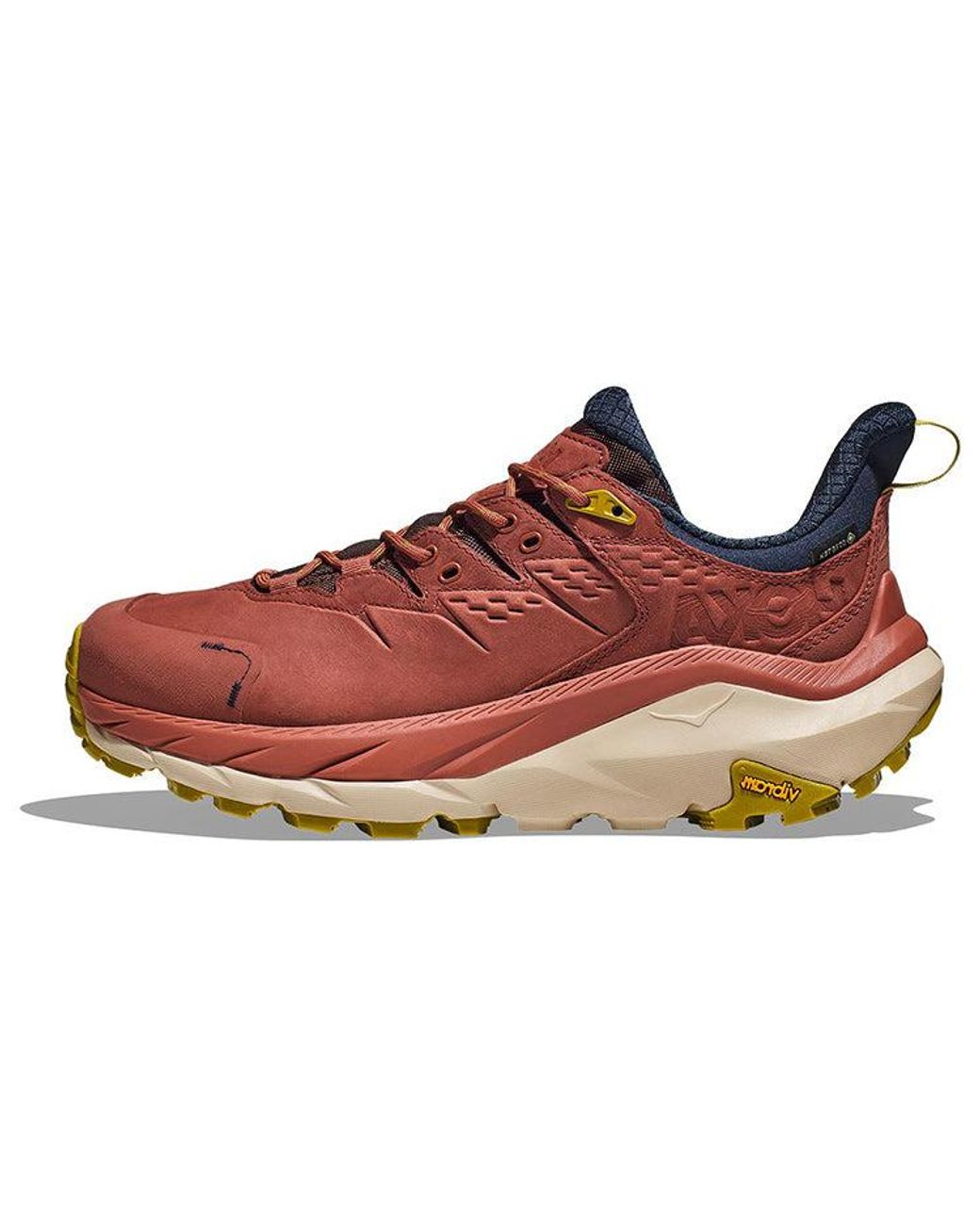 Hoka One One Red Kaha 2 'Hot Sauce Shifting Sand' for men