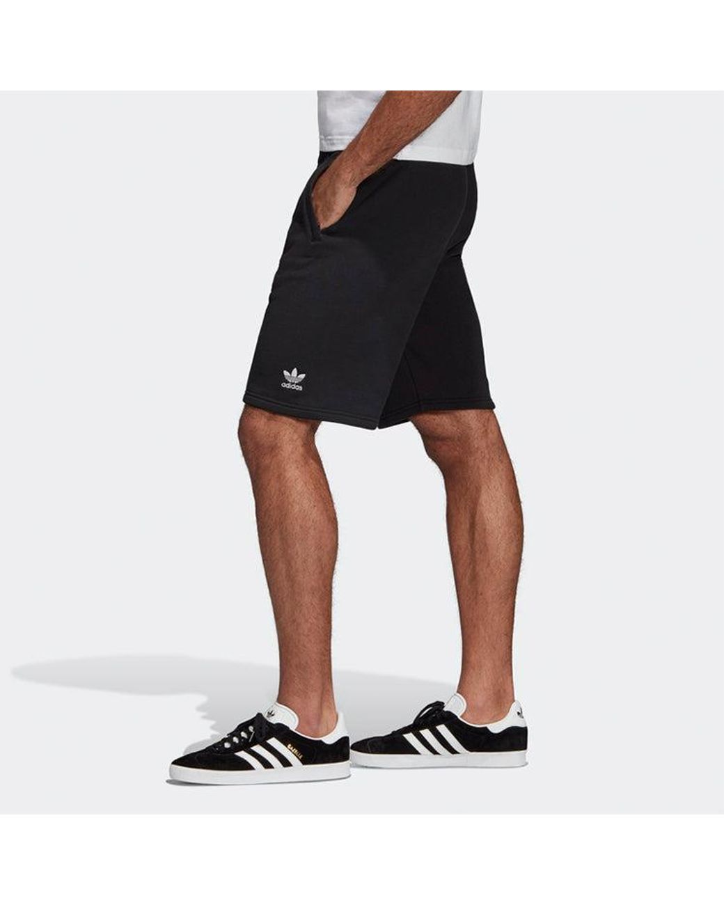 Adidas Black Originals Bandana Short Printing Casual Straight Sports Shorts for men