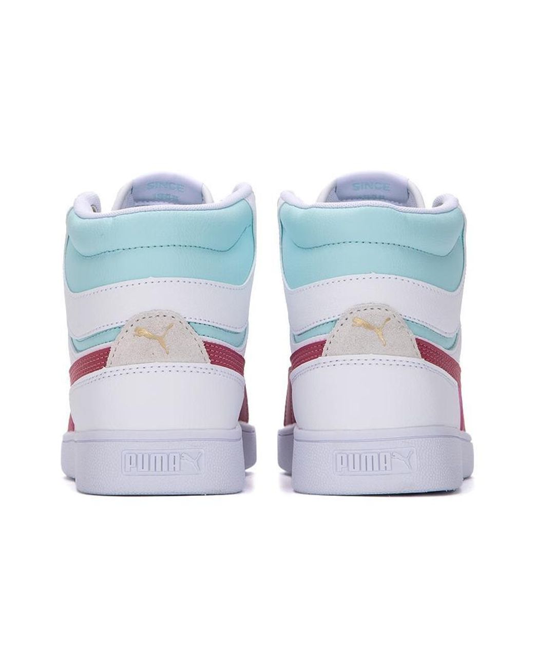 PUMA White Shuffle Mid Dusty Orchid' for men