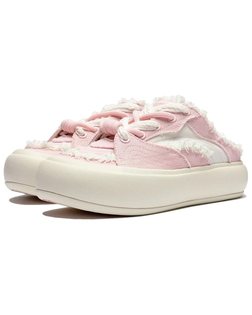 Li-ning Pink (Wmns) Puff Platform Mule Creamy'