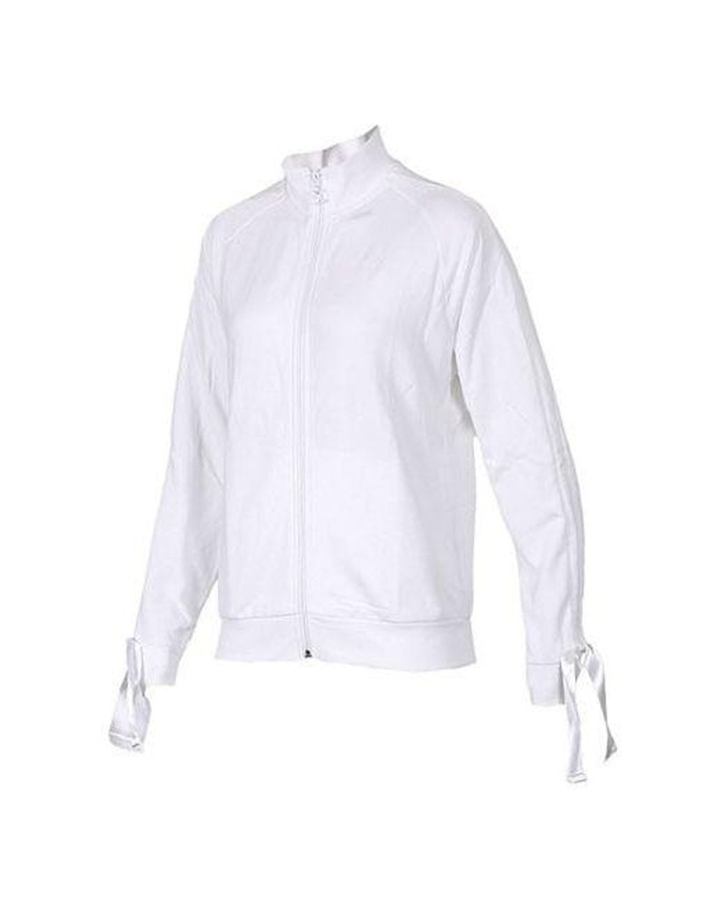 PUMA White (Wmns) Cuff Stand Collar Casual Jacket