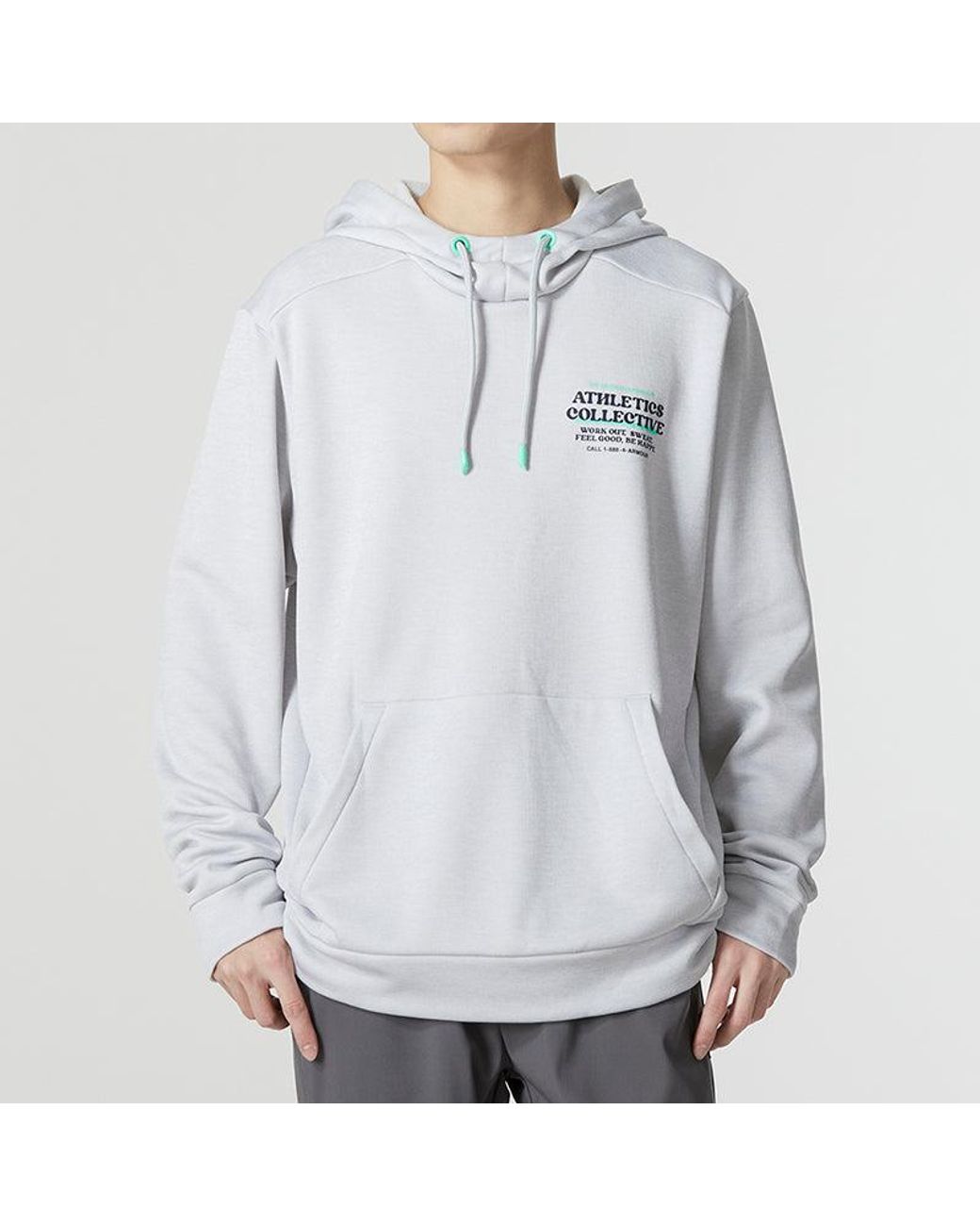 Under Armour Blue Fleece Hoodie 'Light' for men