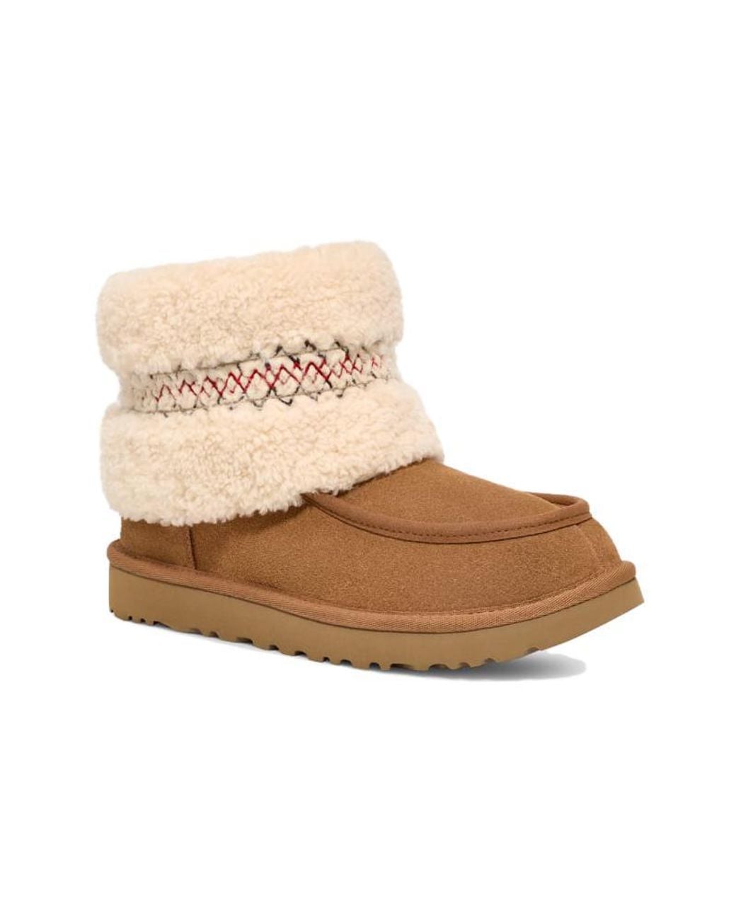Ugg Natural (Wmns) Mini Braid Boot 'Chestnut'