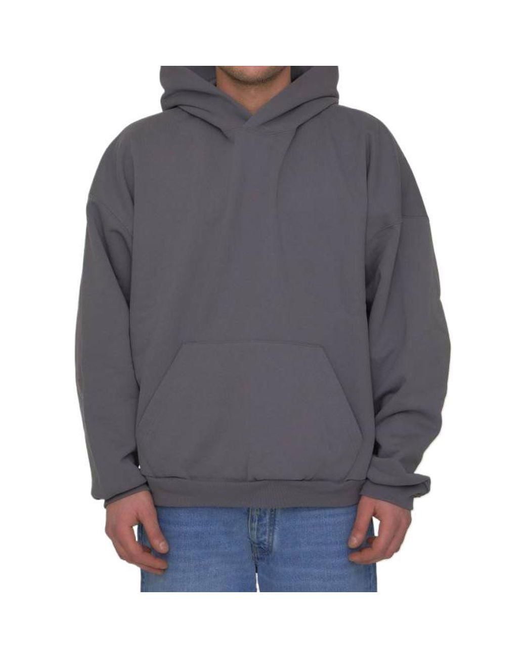 Balenciaga Gray Care Label Hoodie Middle Fit for men