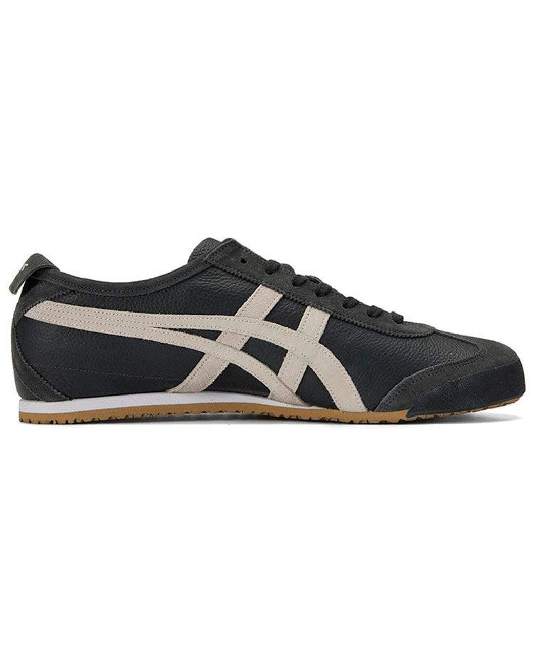 Onitsuka Tiger Mexico 66 Low-running Shoes Black/brown for | Lyst