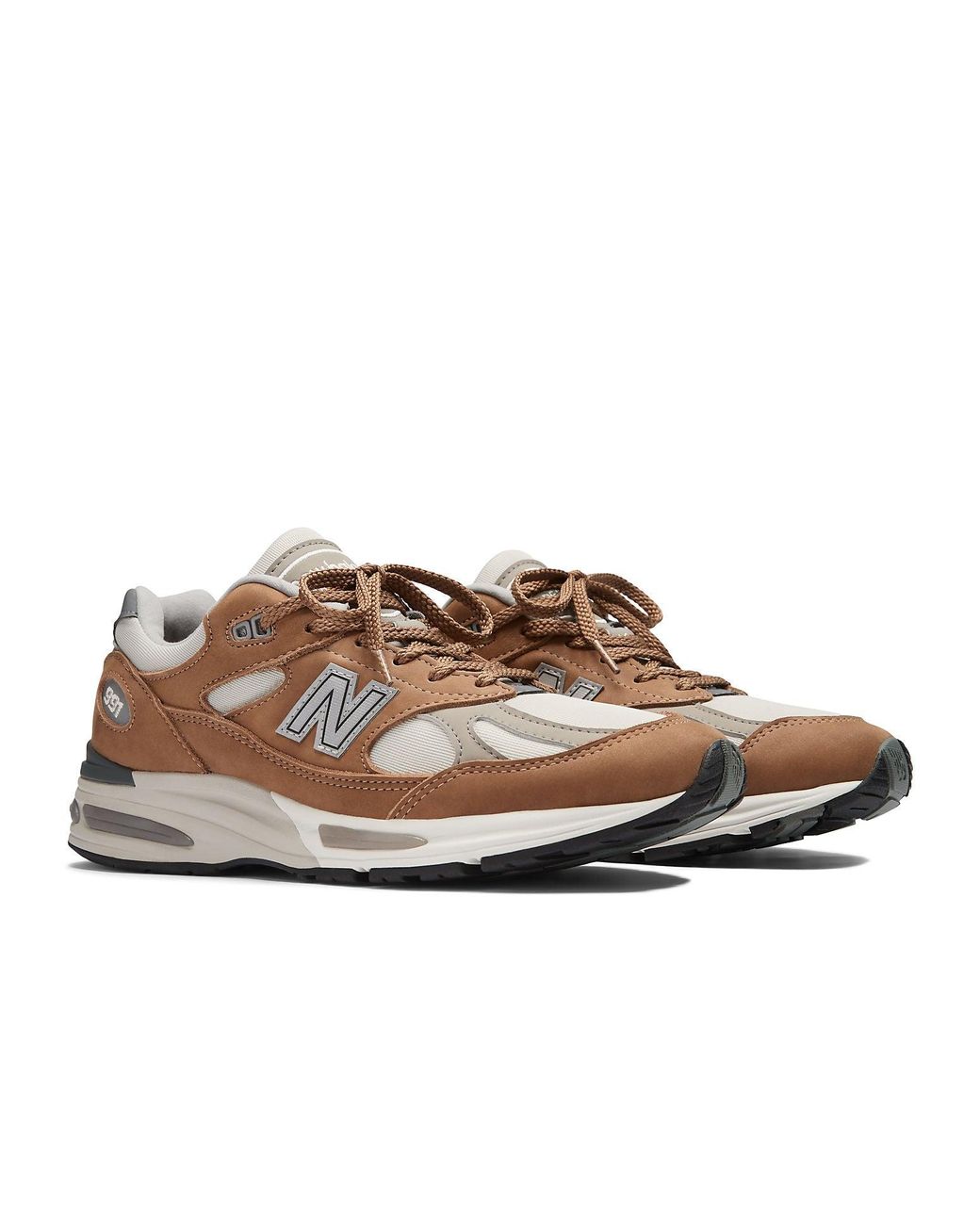 New Balance Made In Uk 991v2 Nostalgic Sepia In Brown/grey Suede/mesh for men