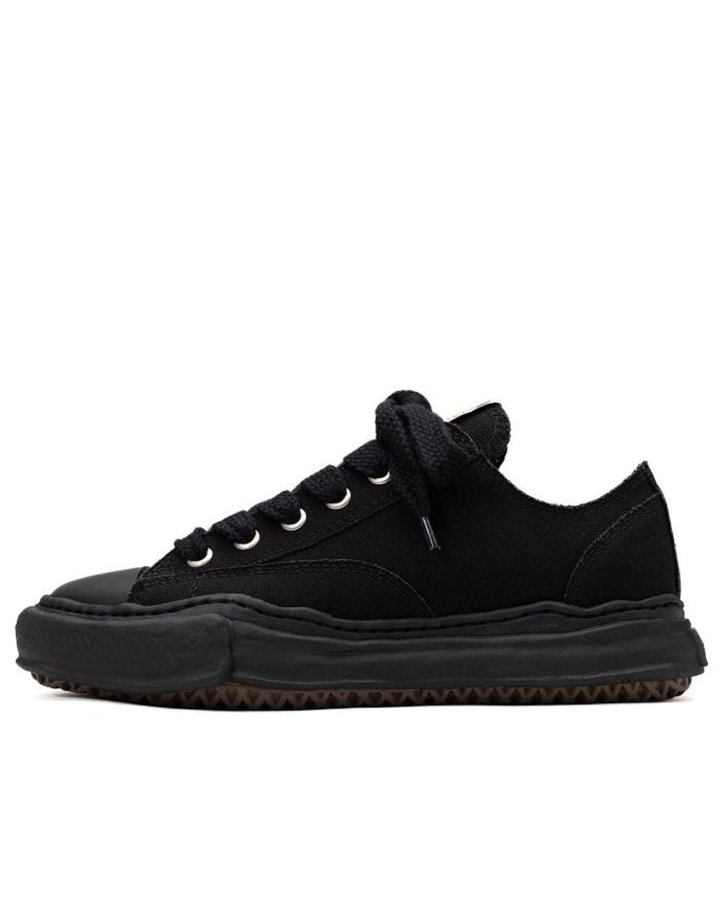 Maison Mihara Yasuhiro Black Peterson Og Sole Canvas Low-Top Sneaker for men