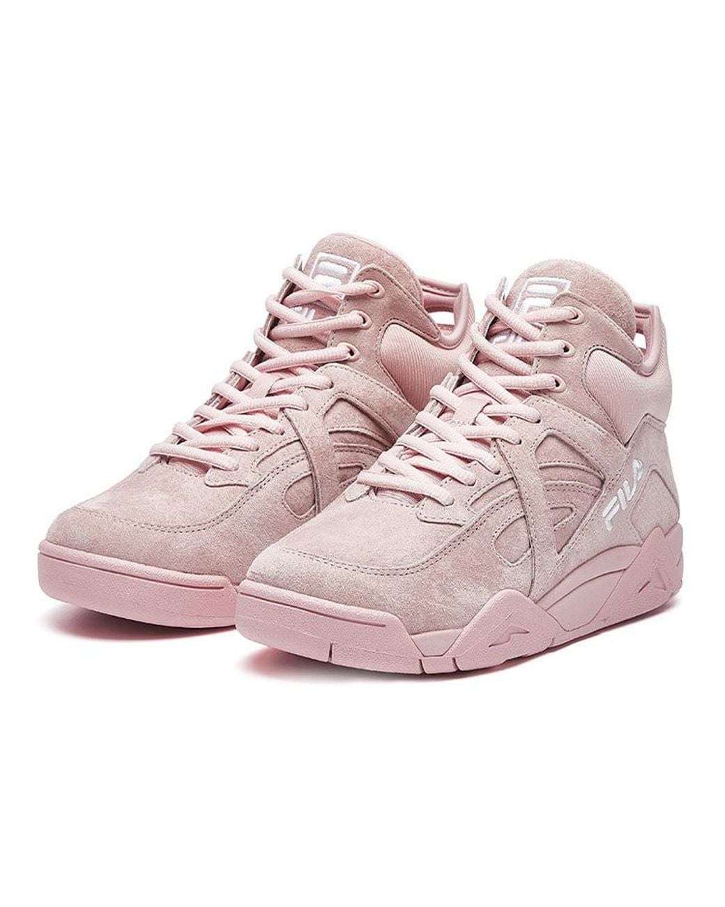 Fila Pink (Wmns) Cage Retro Basketball Shoes