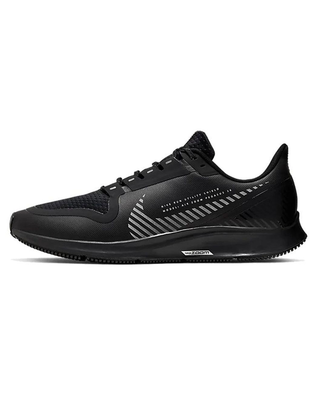Nike Black Air Zoom Pegasus 36 Shield 'Triple' for men