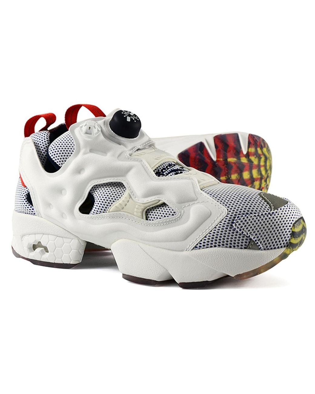 Reebok White Instapump Fury Celebrate Shoes/Sneakers for men