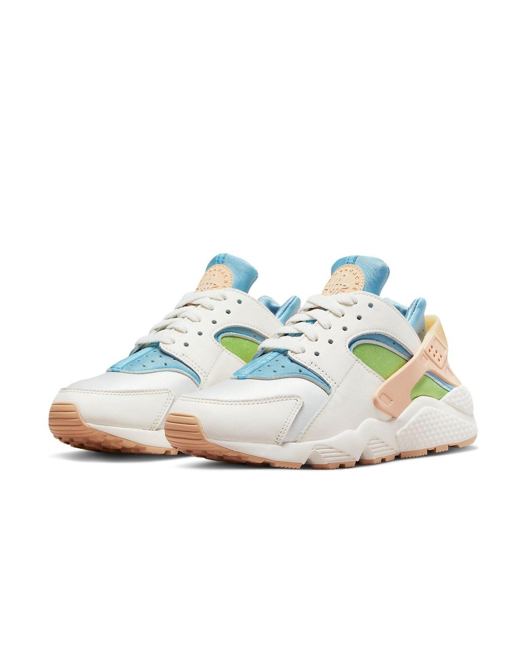 Nike Air Huarache Se Dq0117-100 White Blue Leather Running Shoes 6 Nr6179