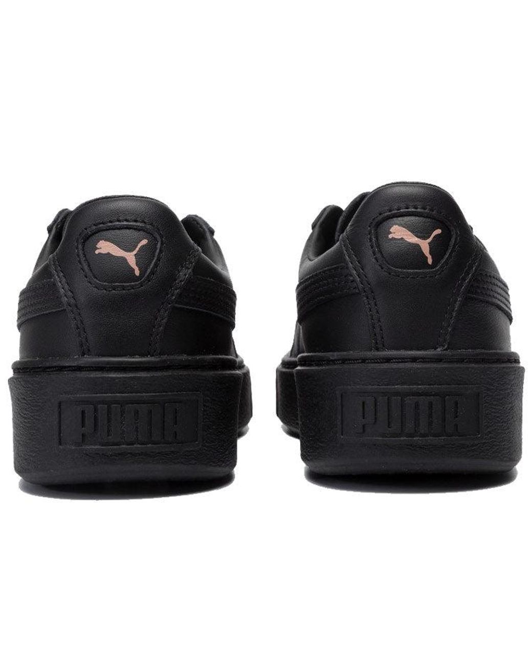 PUMA Black (Wmns) Basket Platform Metallic Rose'