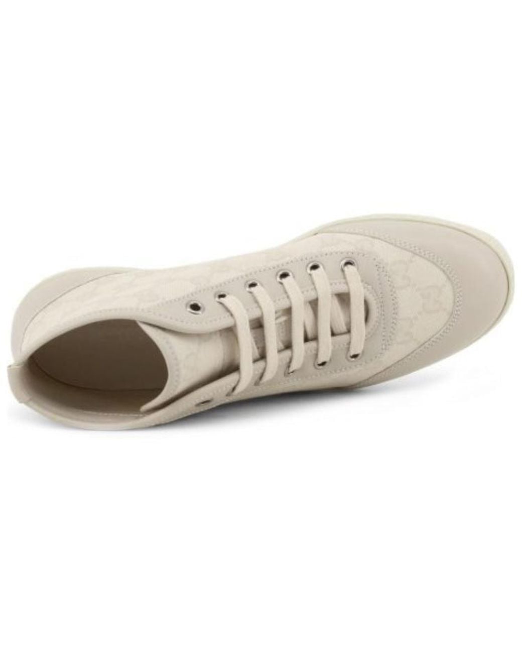 Gucci Natural (Wmns) Gg High 'Logo Print