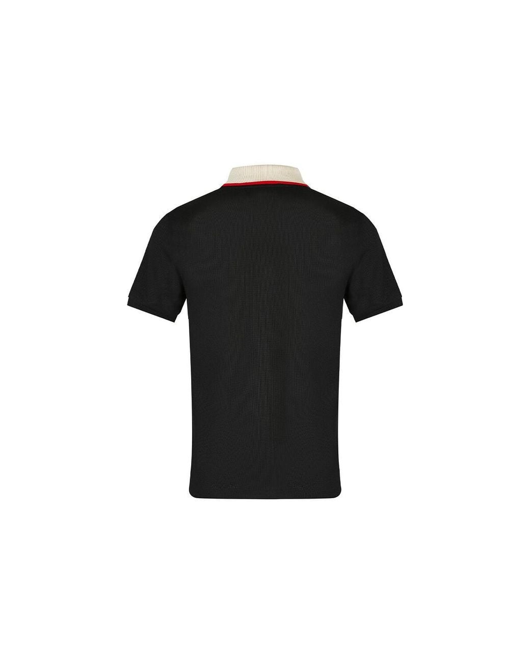 Gucci Black Striped Logo Short-Sleeved Polo Shirt for men