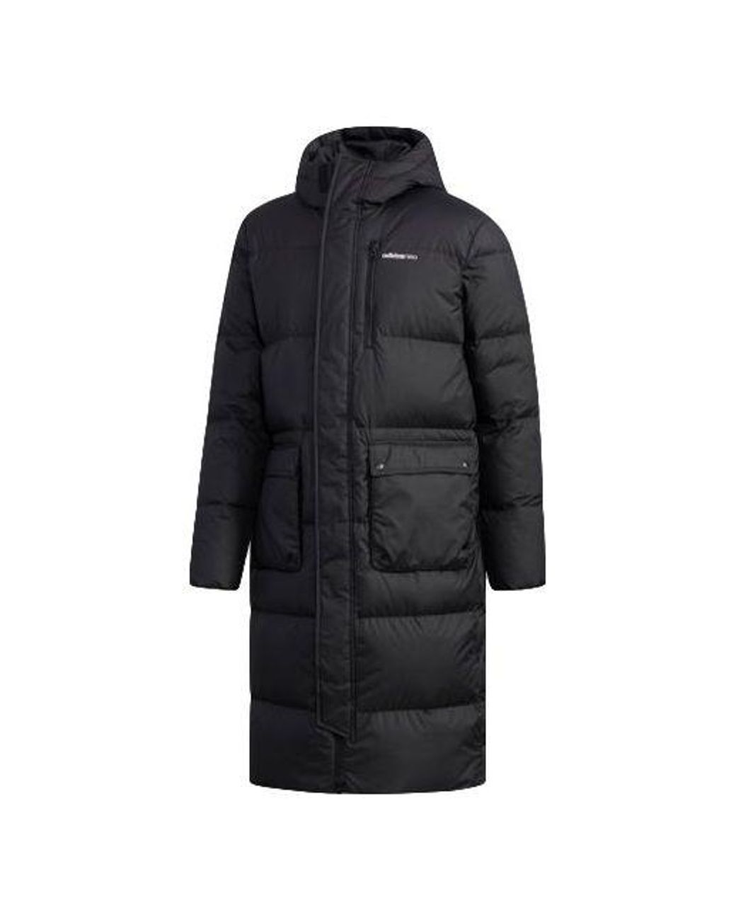 Adidas Black Neo High Collar Long Down Jacket for men