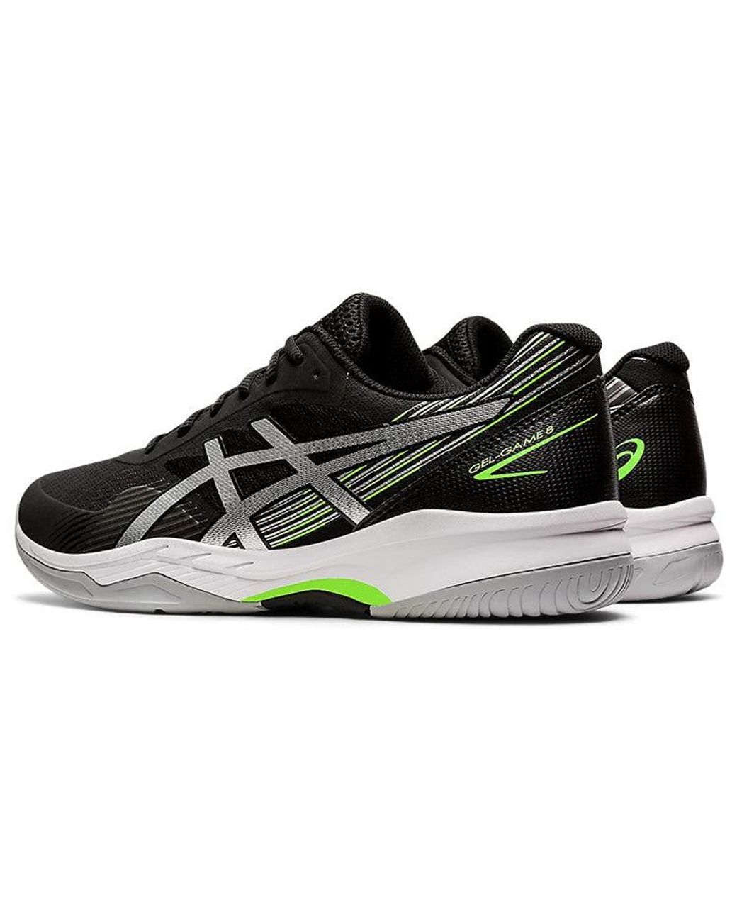 Asics Black Gel-Game 8 Sliver' for men