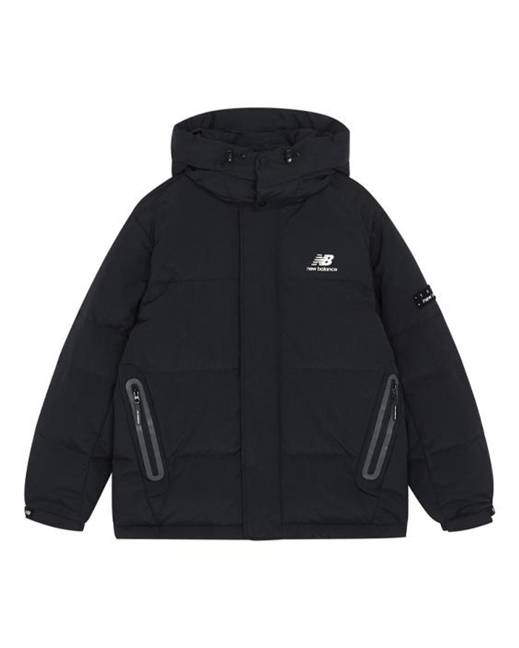 New Balance Blue Warm Hooded Down Jacket for men